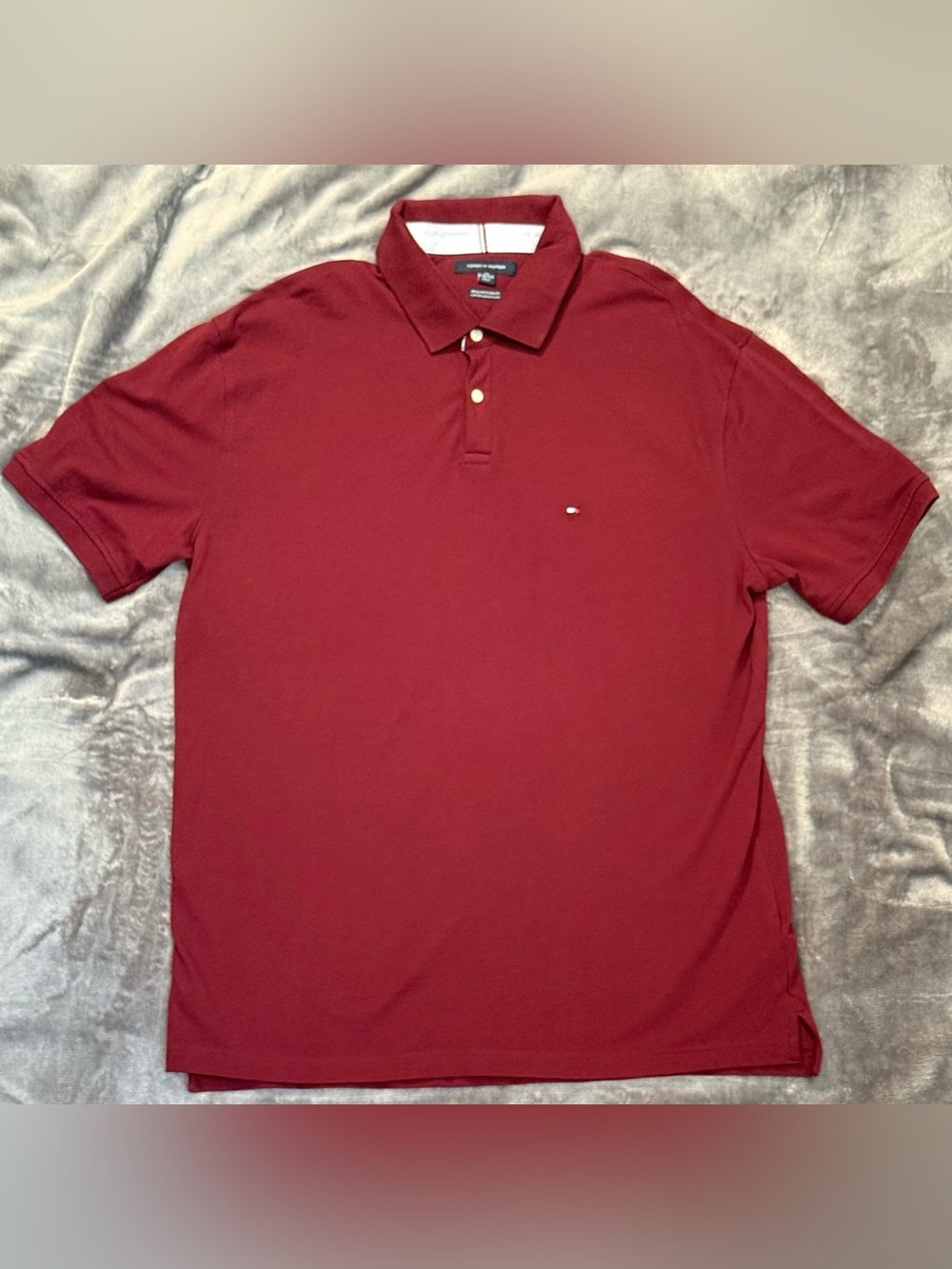Tommy Hilfiger Men's Red Polo Shirt 2XL